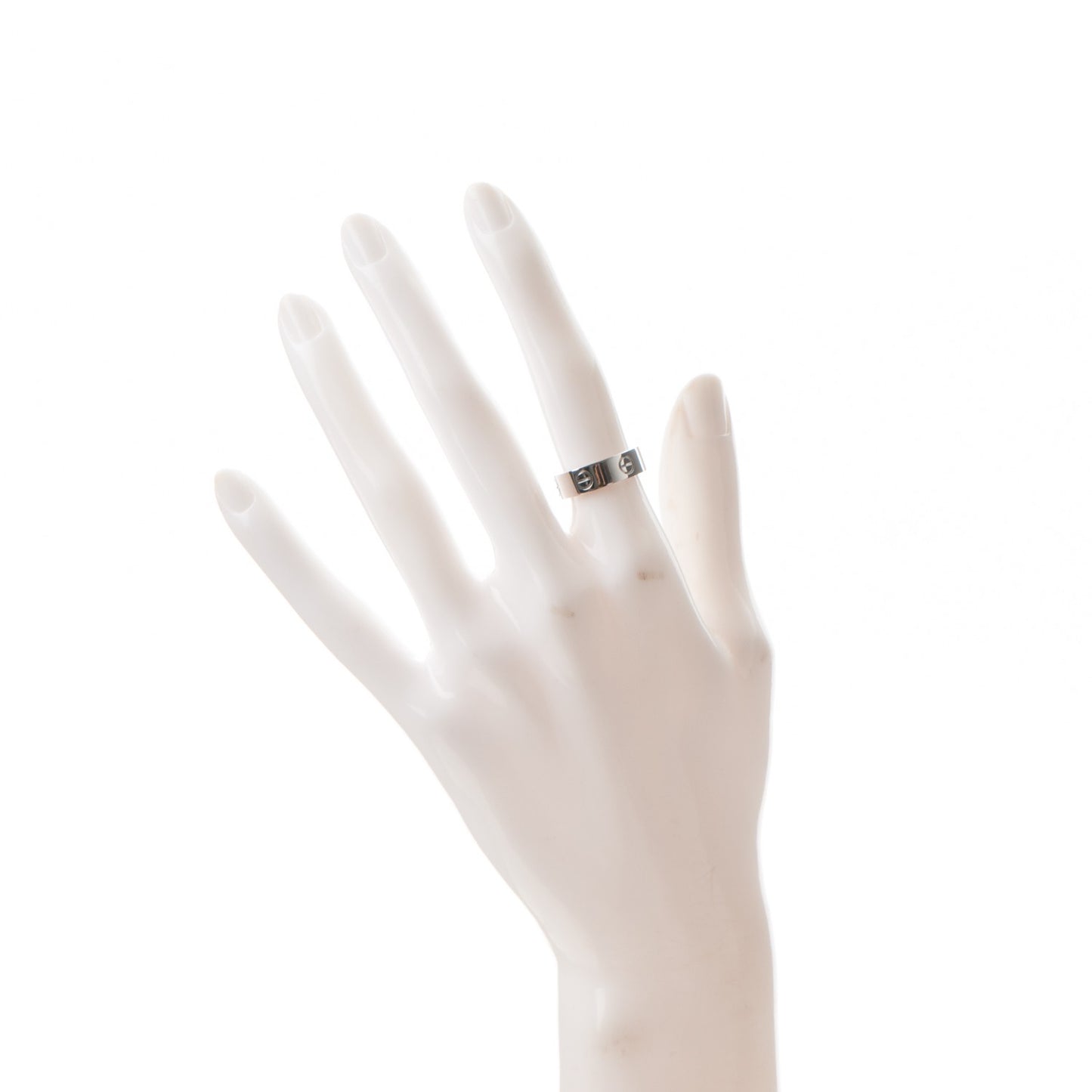18K White Gold 5.5mm LOVE Ring 50 5.25
