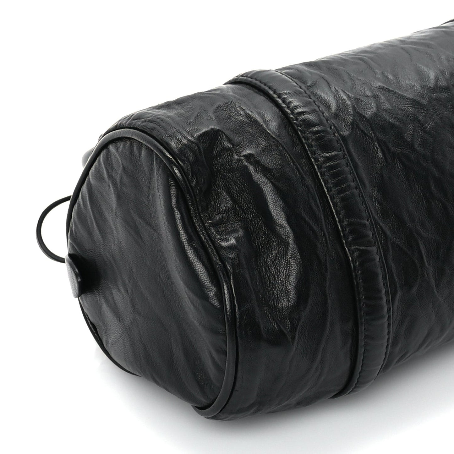 Nappa Antique Re-Edition 2002 Barrel Shoulder Bag  Black