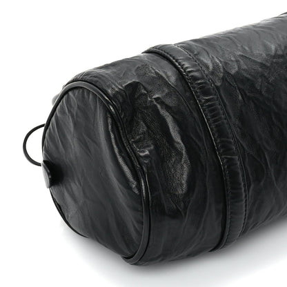 Prada Nappa Antique Re-Edition 2002 Barrel Shoulder Bag  Black 7 of 8
