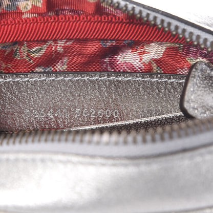 Gucci Laminated Nappa Web Trapuntata Mini GG Shoulder Bag Argento 6 of 10