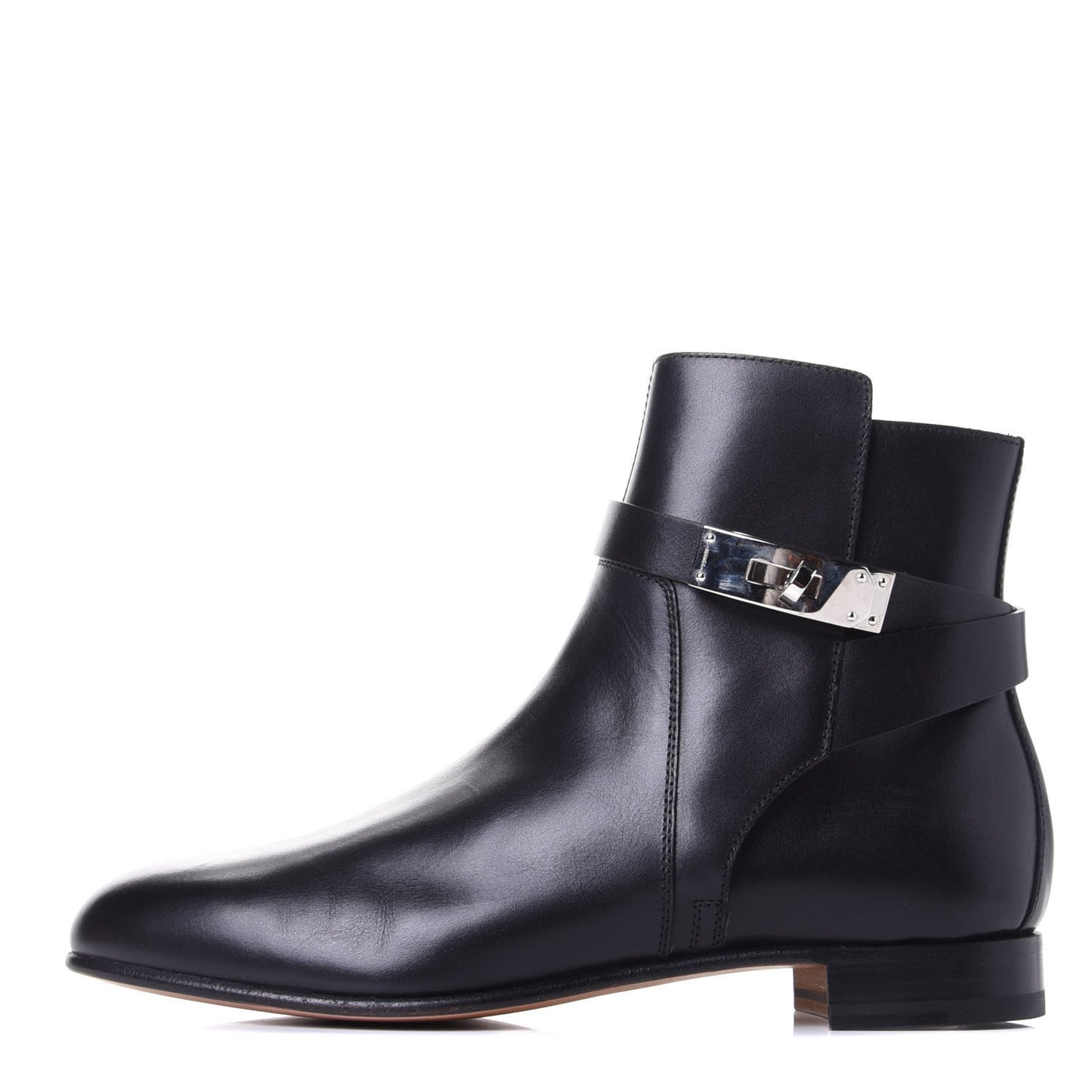 Calfskin Neo Low Boots 37.5 Black