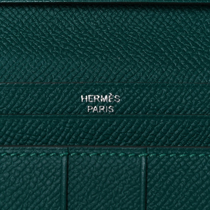 Hermes Epsom Bearn Gusset Wallet Malachite 5 of 10