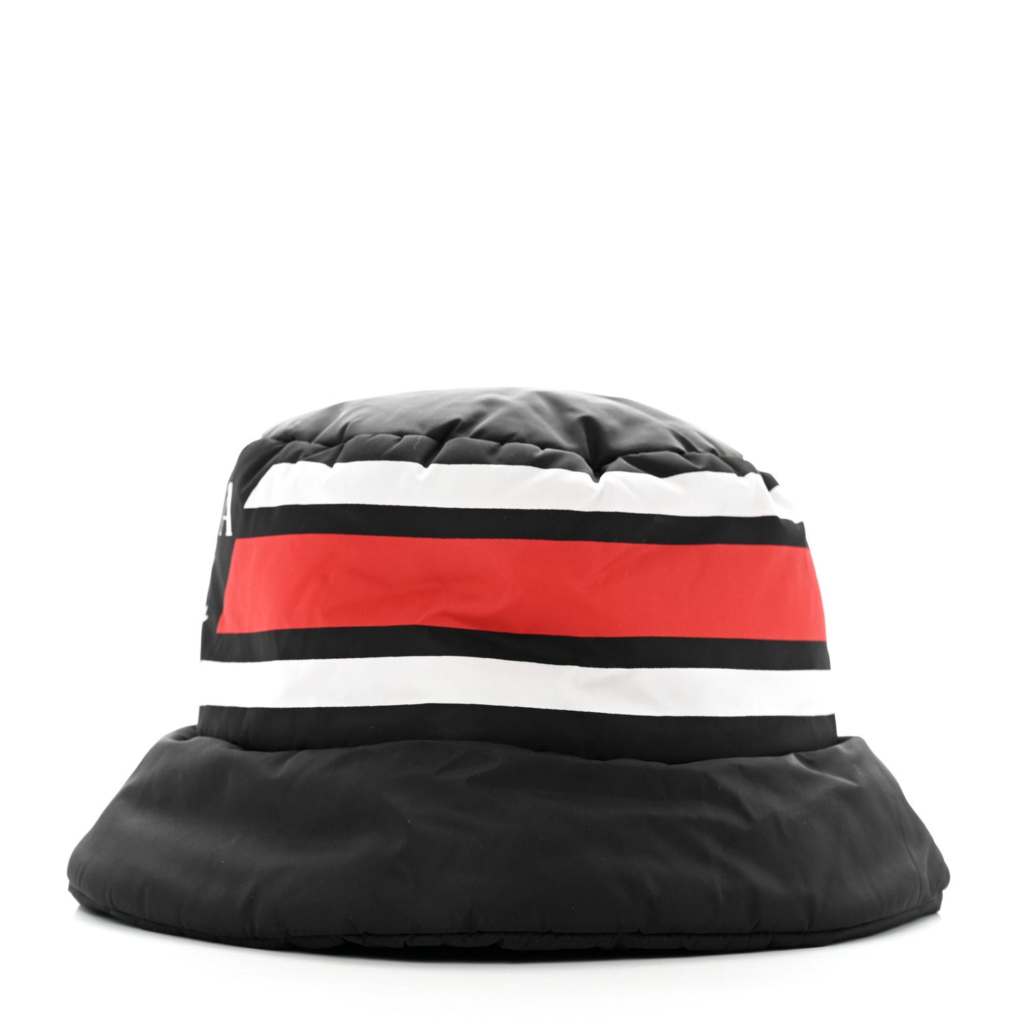 Re-Nylon Triangle Logo Padded Mens Bucket Hat XL Black Red White