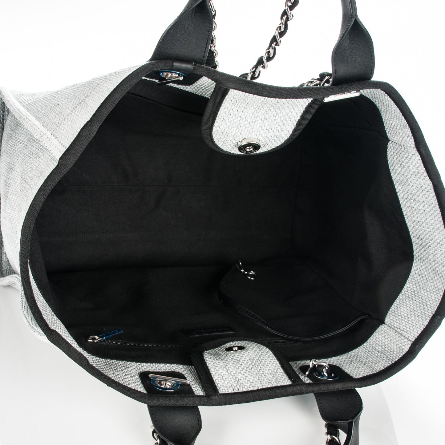 Canvas Large Deauville Tote Grey