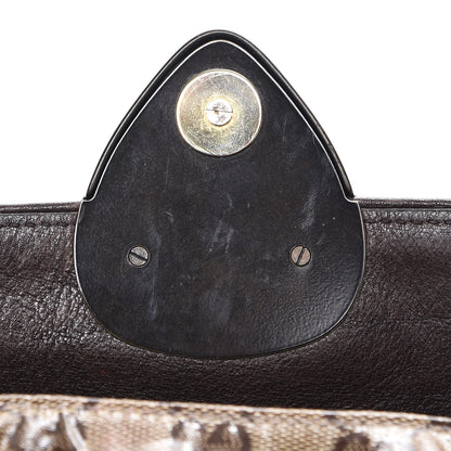 Gucci Crystal Monogram Babouska Clutch Dark Brown 9 of 9