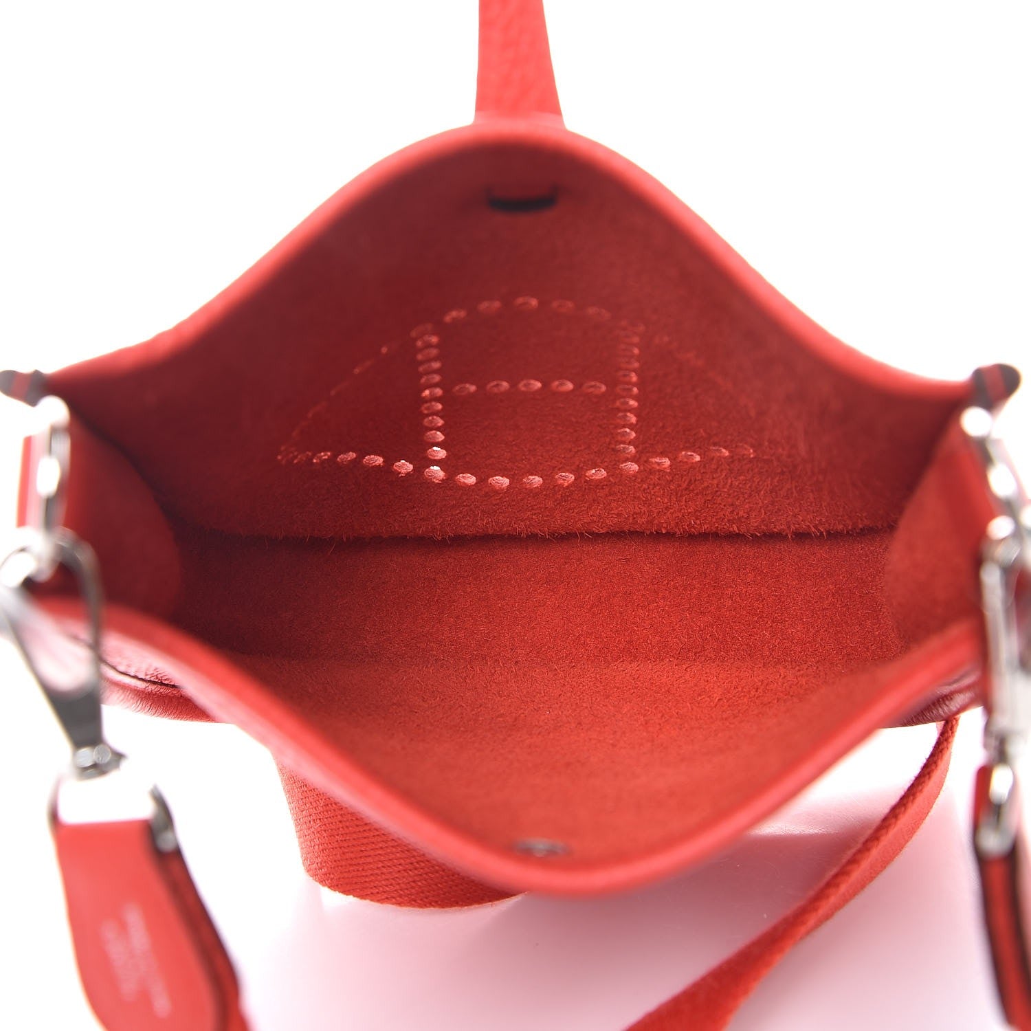 Hermes Taurillon Clemence Evelyne TPM Rouge Tomate 5 of 8