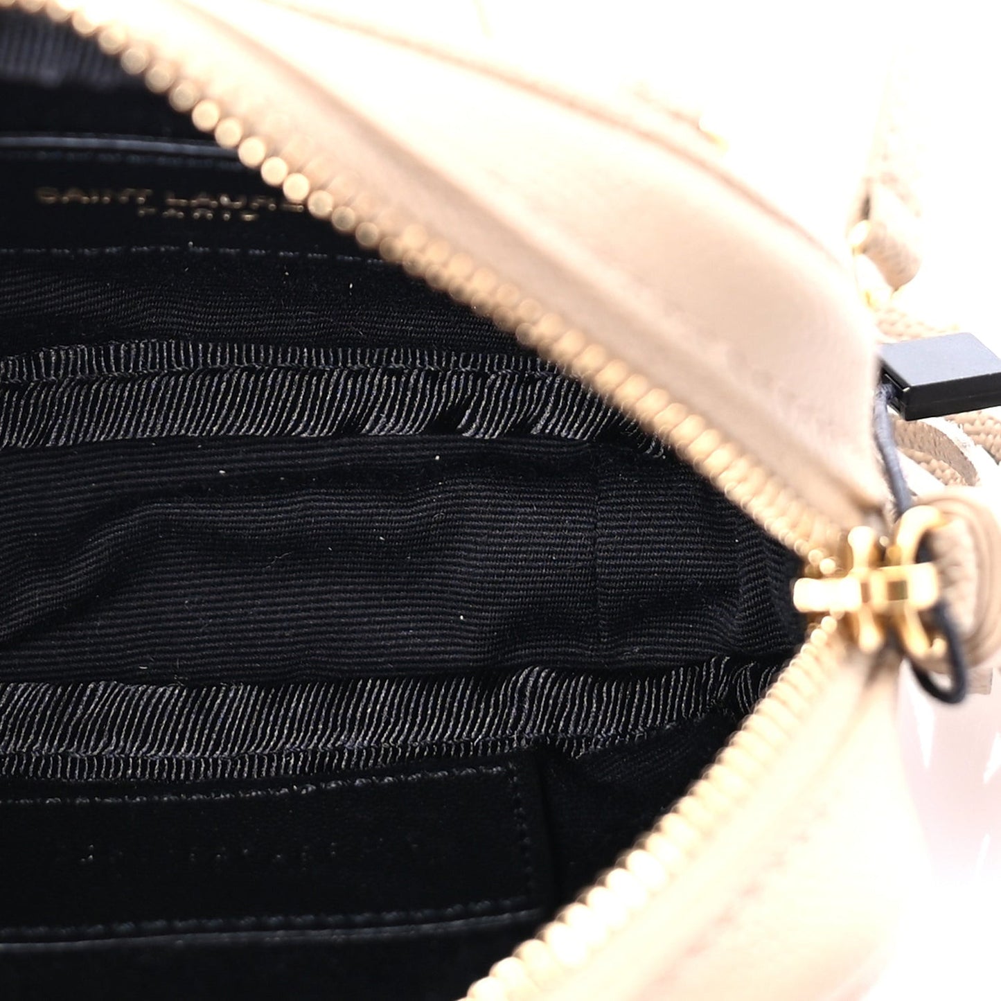 Grain De Poudre Matelasse Monogram Baby Lou Camera Bag  Dark Beige