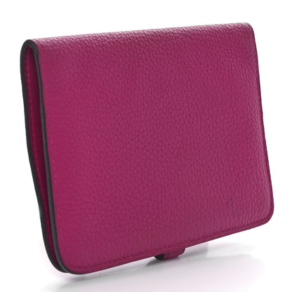 Hermes Togo Dogon Compact Wallet Rose Pourpre 3 of 9