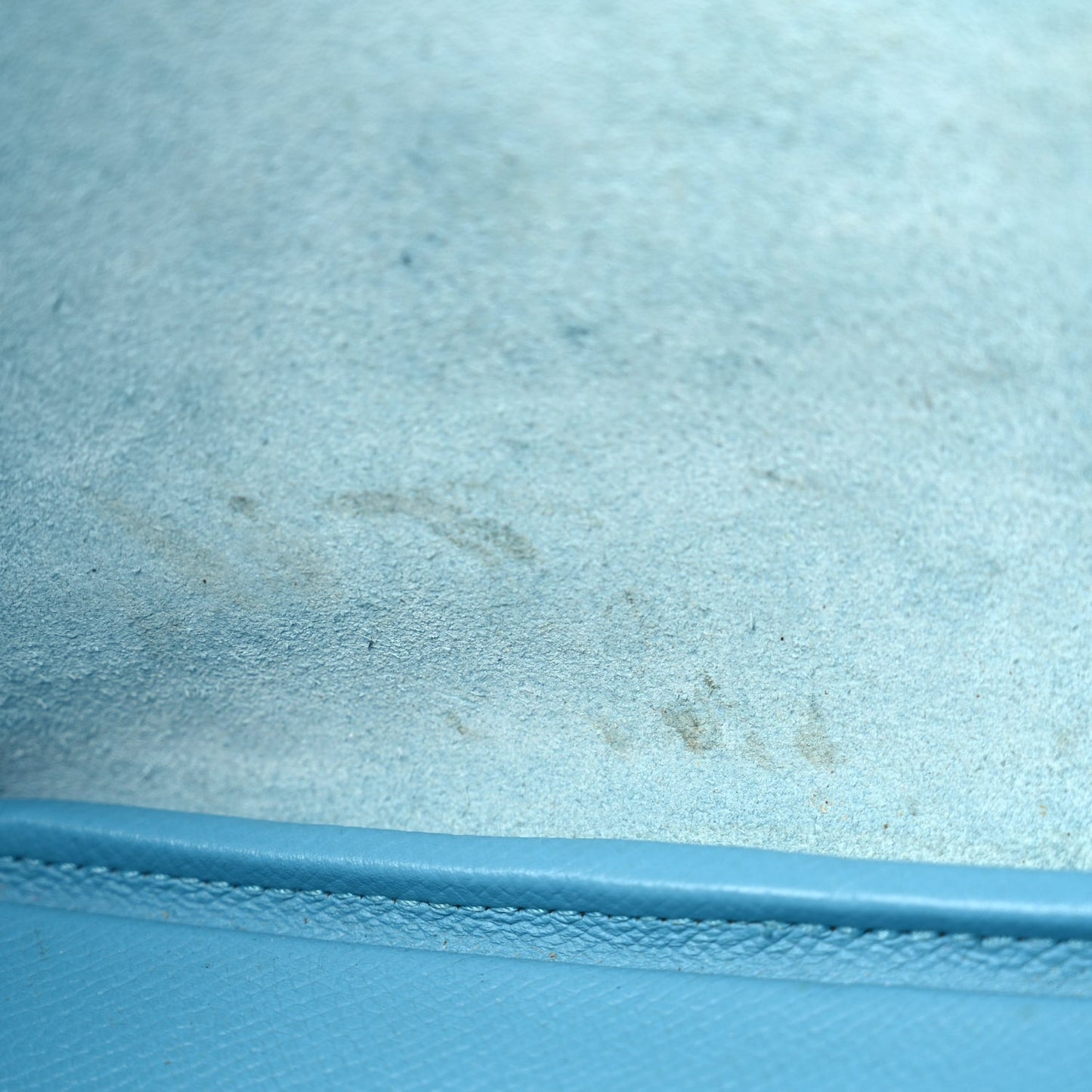 Epsom Tressage De Cuir Picotin Lock 22 MM Bleu du Nord Rouge Coeur Bleu du Nord