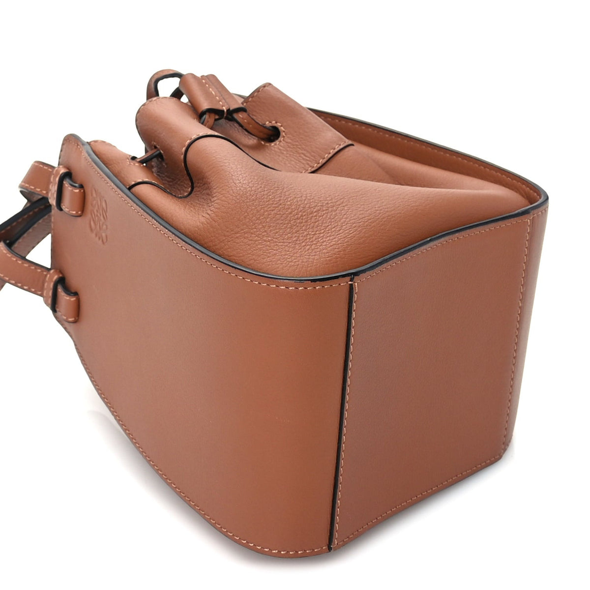 Calfskin Mini Hammock Shoulder Bag Tan
