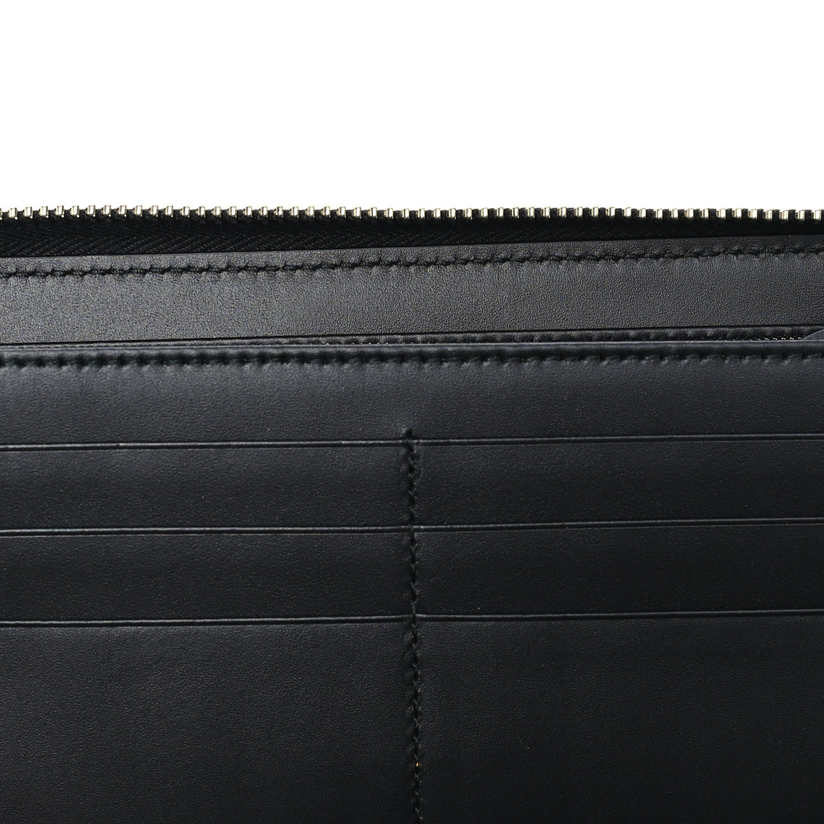 GG Supreme Monogram Web Zip Around Wallet Black Grey