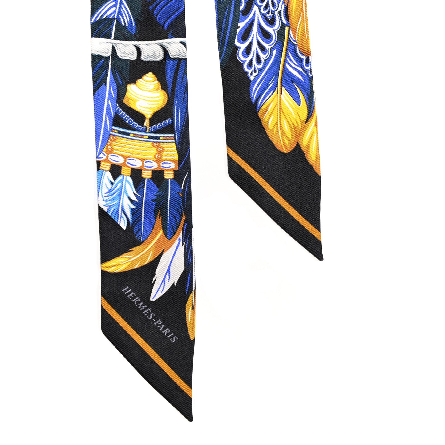 Silk La Danse Pacifique Twilly Bleu Nuit Jaune Vif