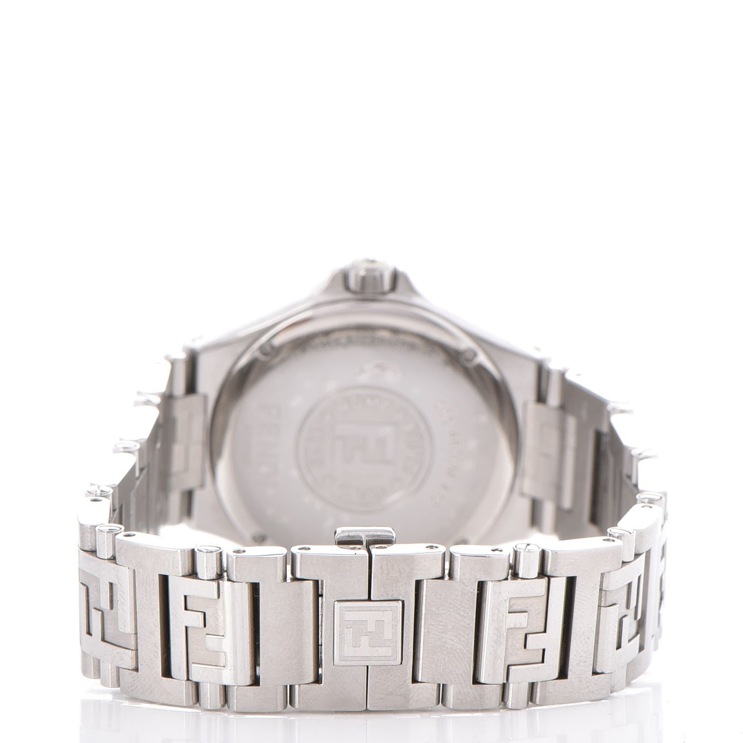 Fendi Stainless Steel Diamond Pave Bezel 33mm High Speed Quartz Watch 5 of 11