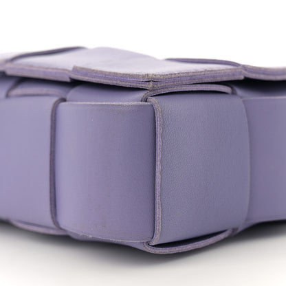 Bottega Veneta Lambskin Intreccio Cassette Crossbody Bag Wisteria 10 of 12