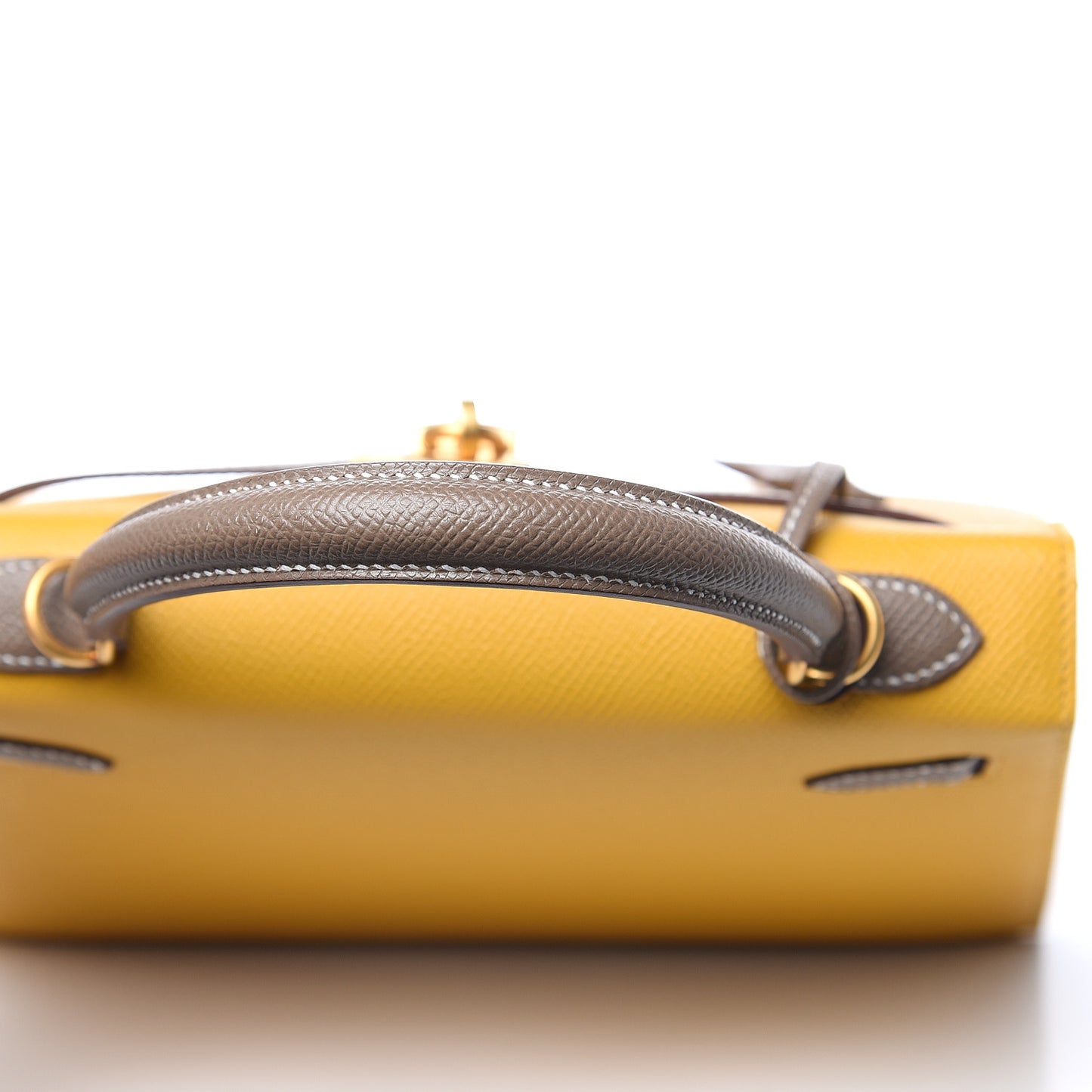 Epsom Horseshoe Kelly Sellier 25 Jaune Ambre Etoupe