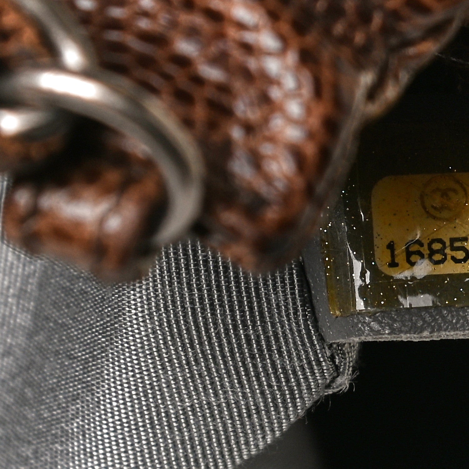 Chanel Distressed Glazed Caviar Quilted Medium Elastic Tote Brown 7 of 13