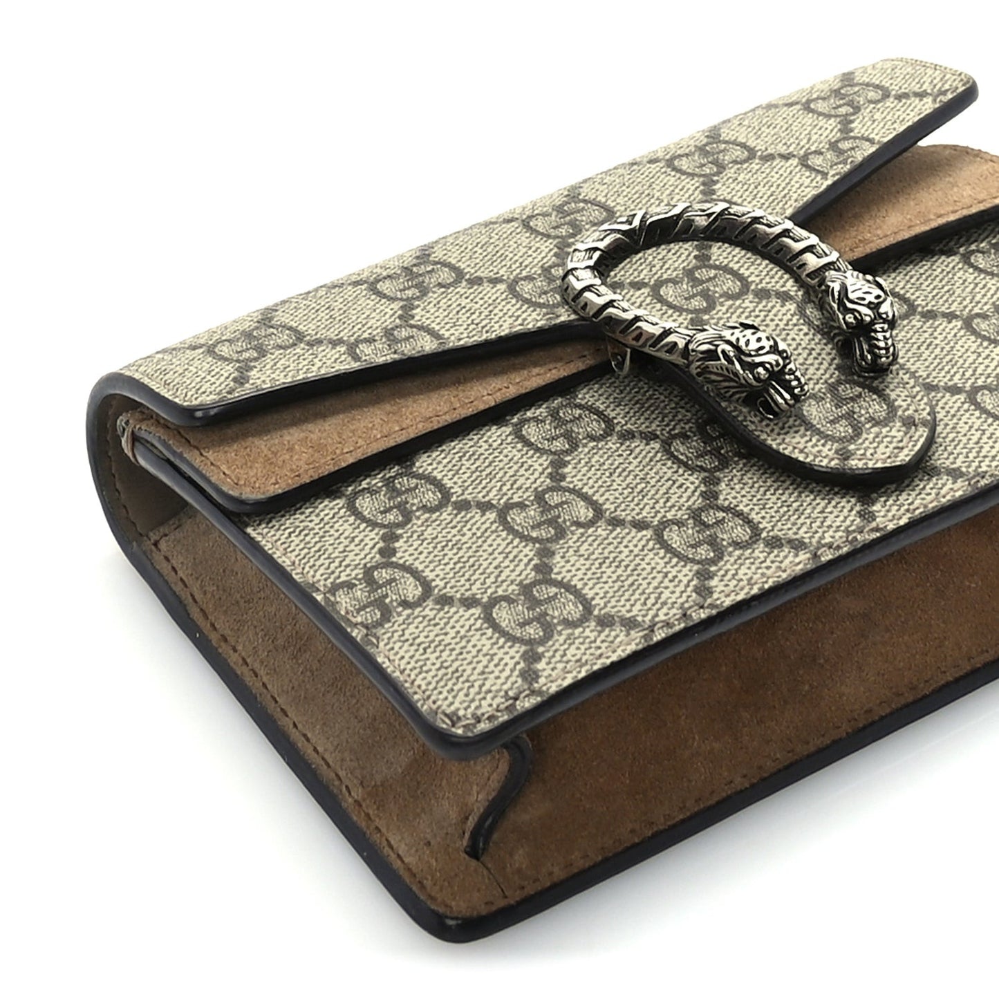 GG Supreme Monogram Super Mini Dionysus Shoulder Bag Taupe