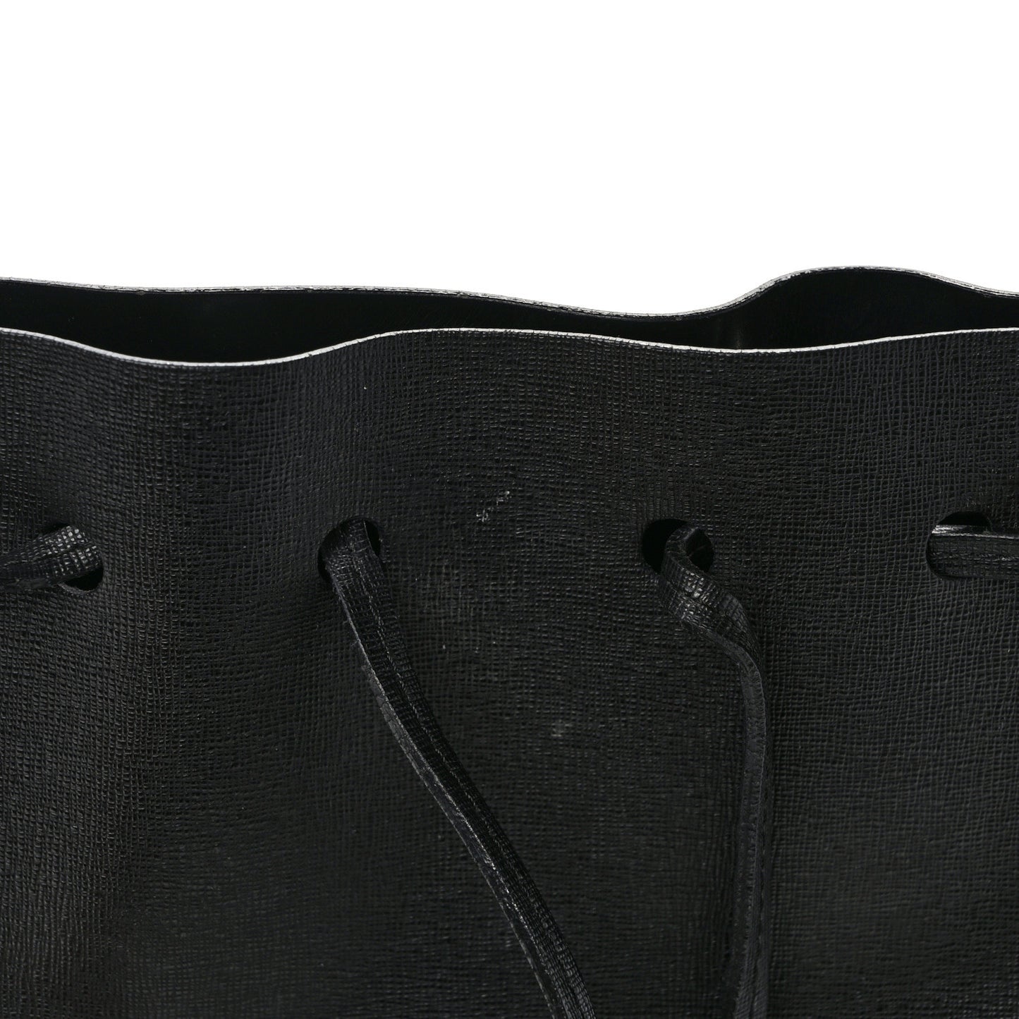 Saffiano Mini Bucket Bag Black