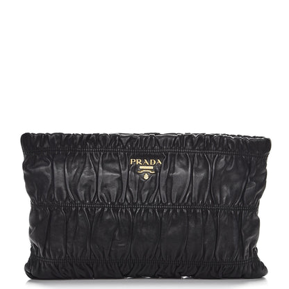 Prada Nappa Gaufre Clutch Nero Black 1 of 8
