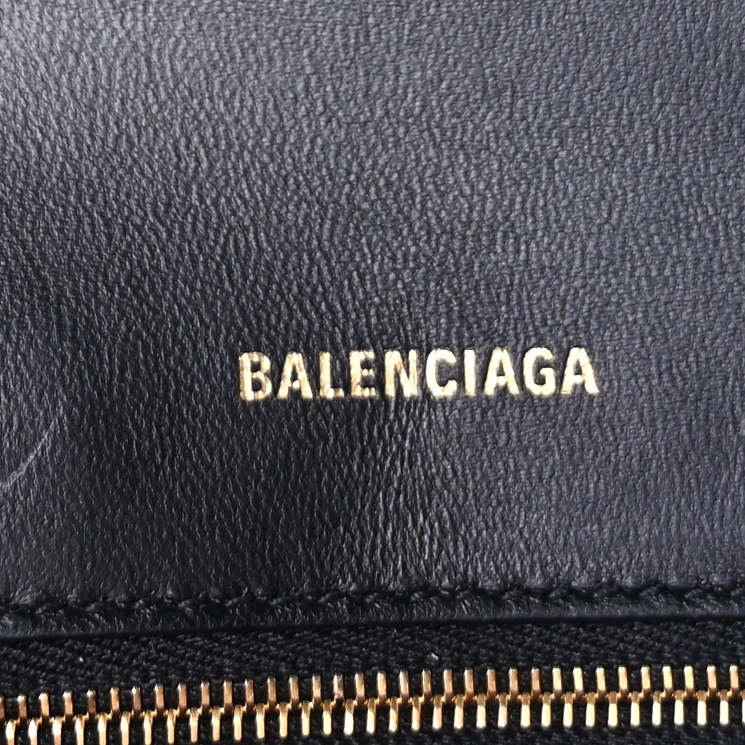 Balenciaga Shiny Box Calfskin Small Hourglass Top Handle Bag  Black 6 of 8