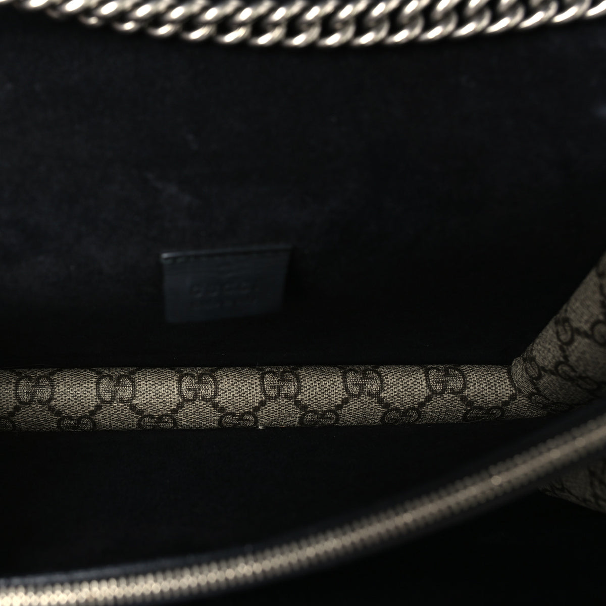 Gucci GG Supreme Monogram Small Dionysus Shoulder Bag Black 4 of 8