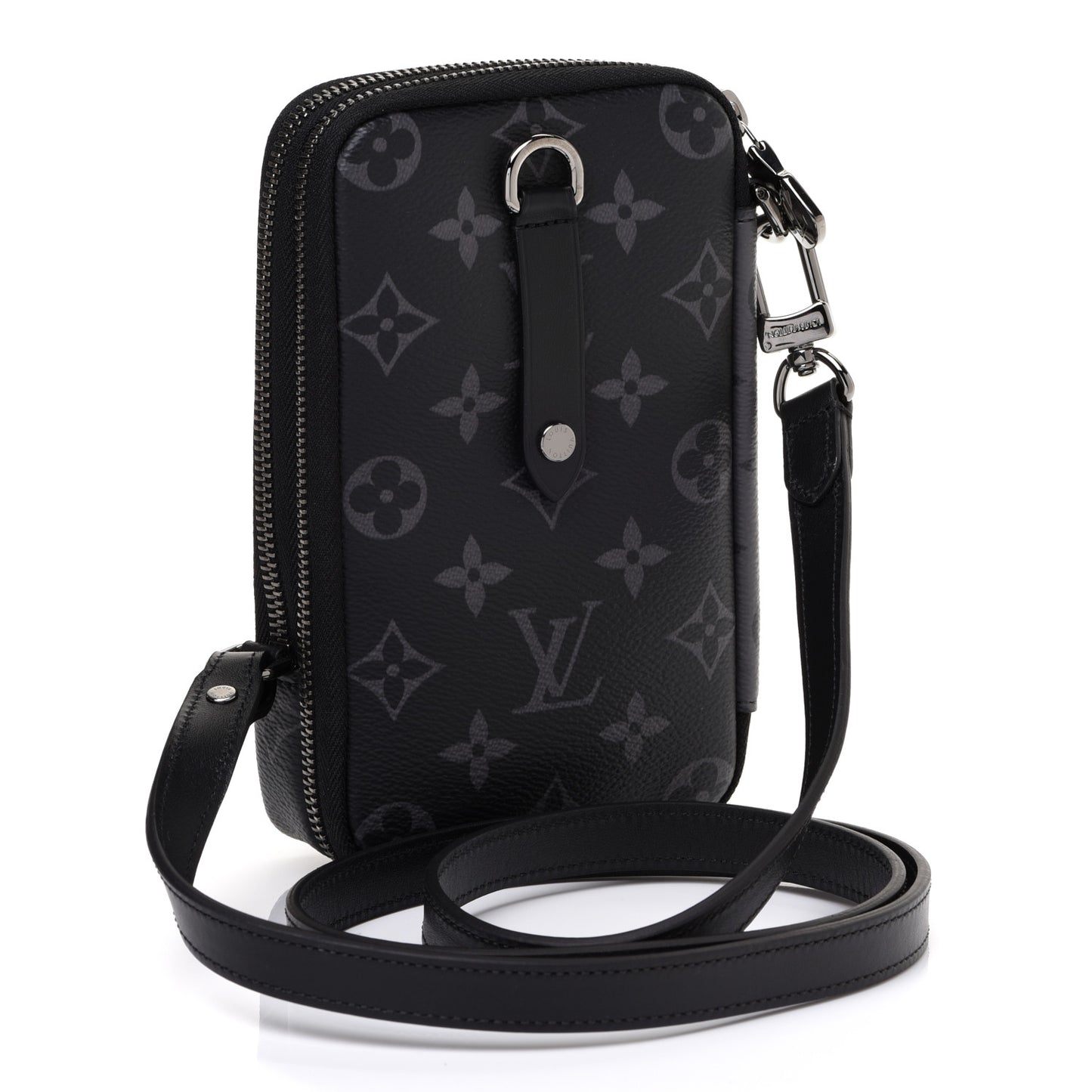 Monogram Eclipse Reverse Double Phone Pouch