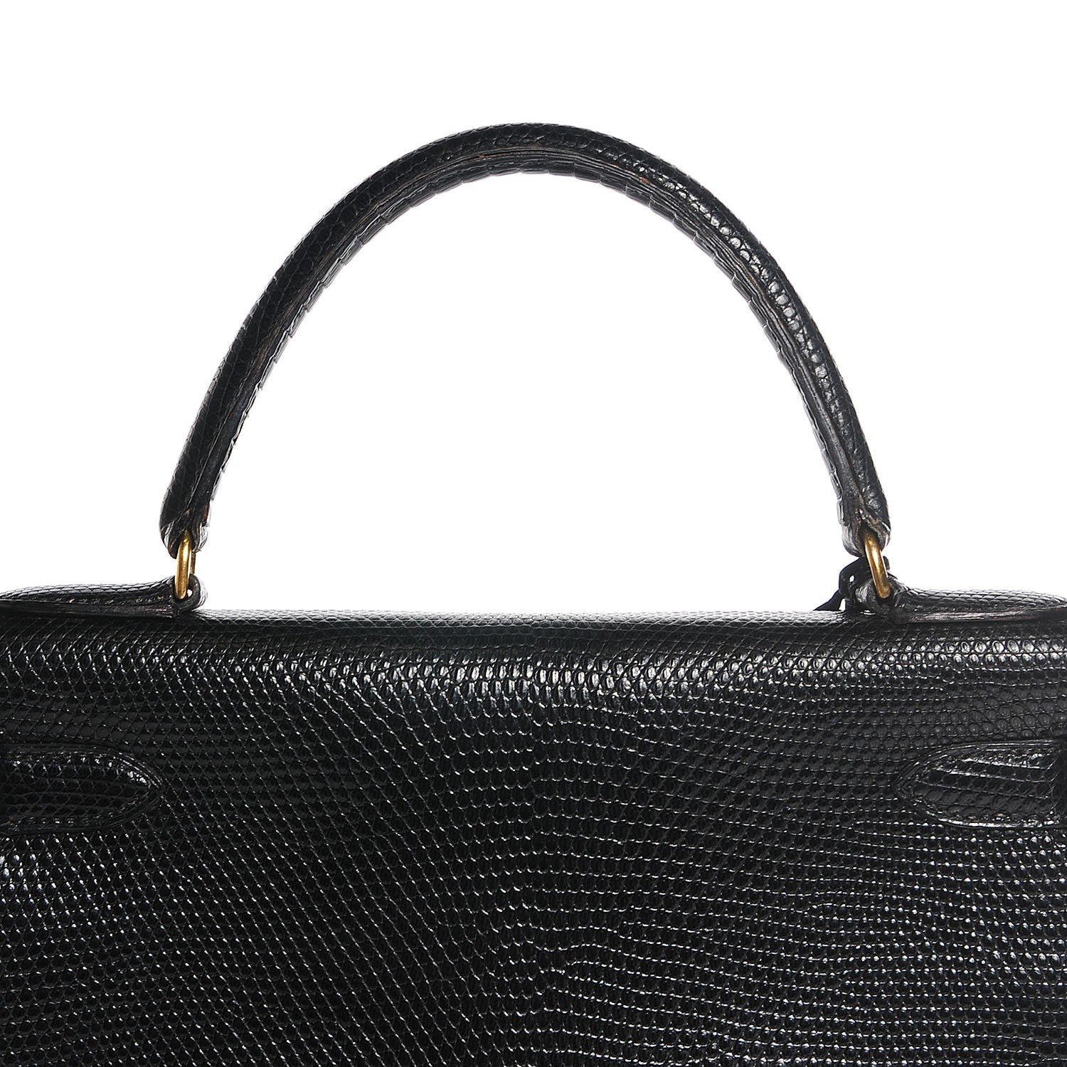 Hermes Lizard Kelly Sellier 28 Black 17 of 26