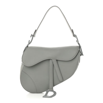 Christian Dior Ultra Matte Calfskin Saddle Bag Grey 1 of 12