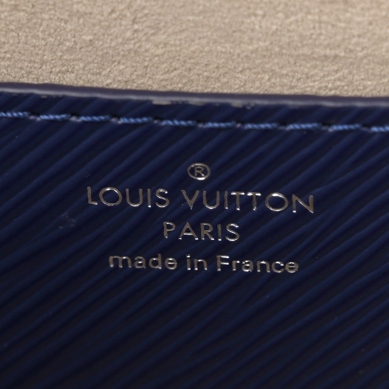 Louis Vuitton Epi Savane Twist Shoulder Bag MM Blue 6 of 10