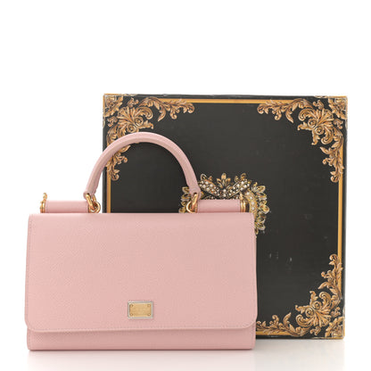 Dolce & Gabbana Dauphine Gloss Chain Strap Phone Bag Cipria 13 of 13