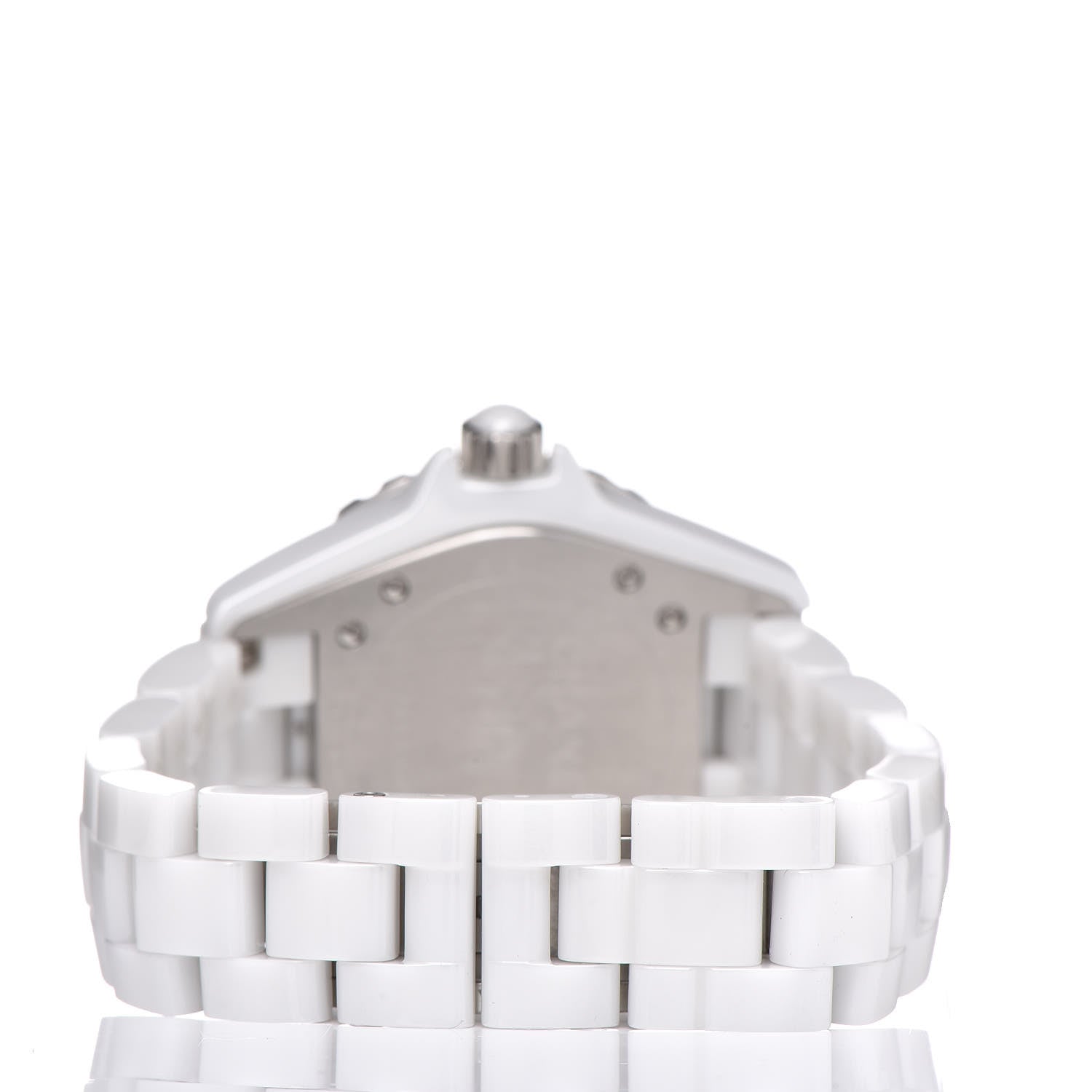 Chanel Stainless Steel Ceramic 33mm J12 Quartz Watch White 4 of 6