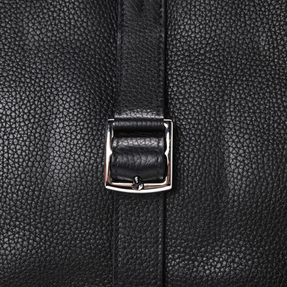 Hermes Taurillon Clemence Halzan 31 GM Black 16 of 17