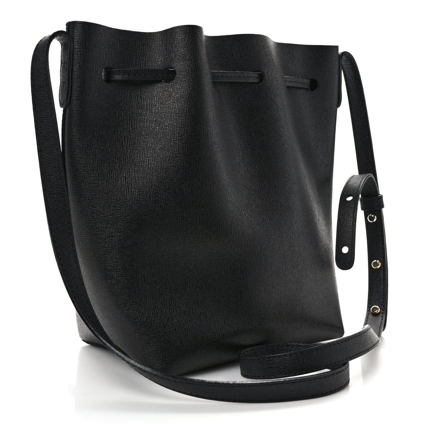 Saffiano Mini Bucket Bag Black