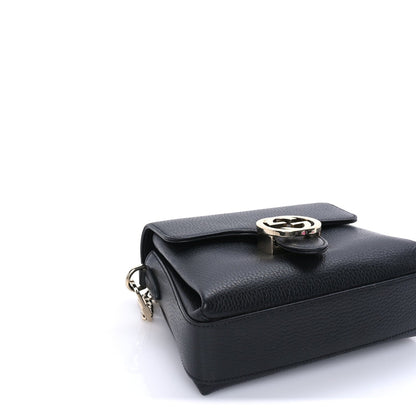 Gucci Dollar Calfskin Interlocking G Crossbody Bag Black 7 of 7