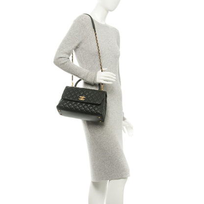 Chanel Caviar Quilted Small Coco Handle Flap Black 2 of 8