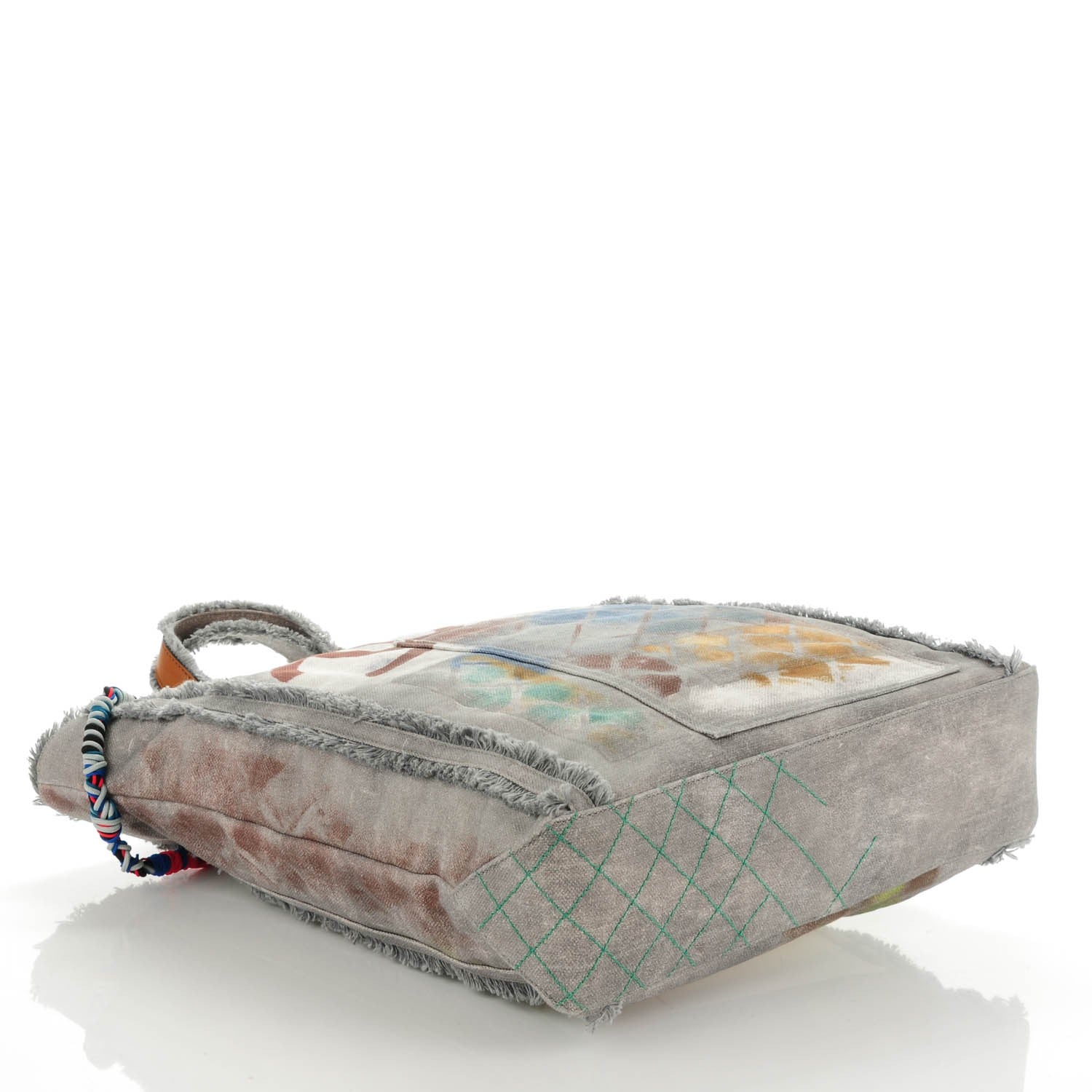 Chanel Canvas Large Graffiti Tote Grey 4 of 7