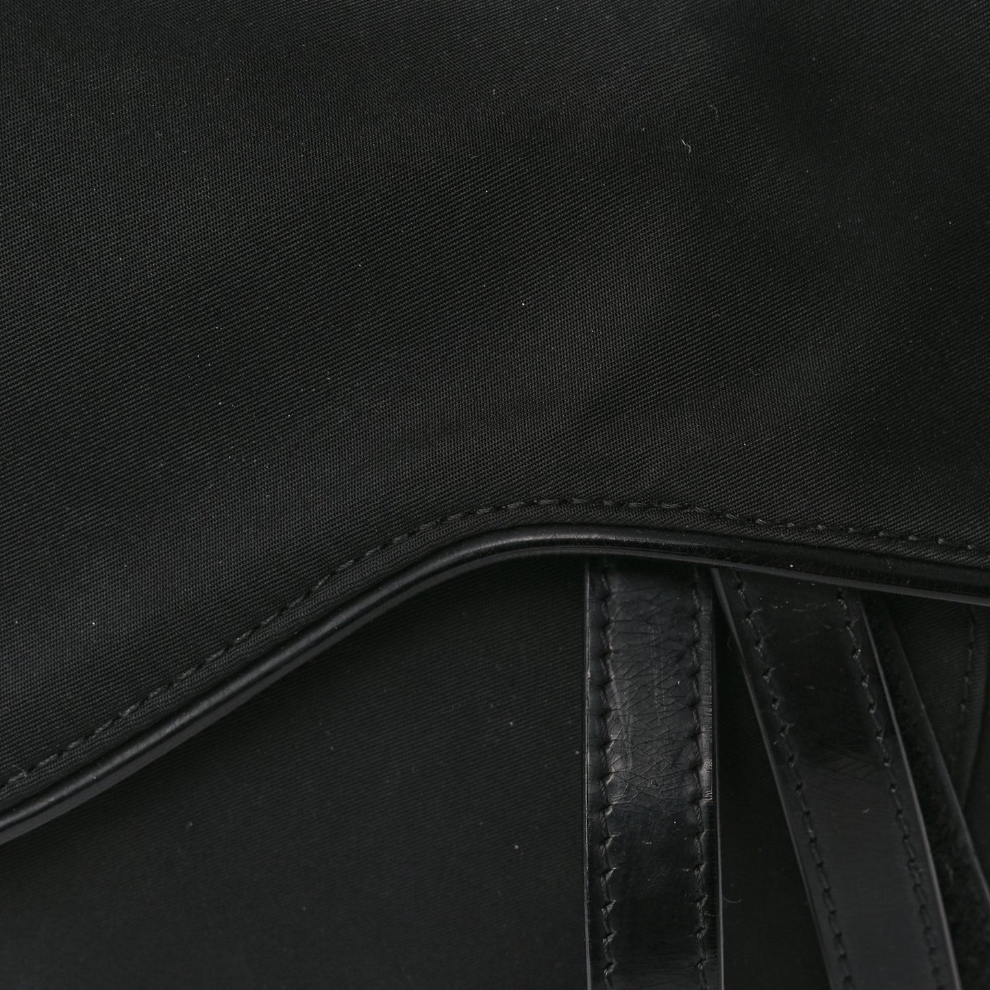 Nylon Saddle Bag Black
