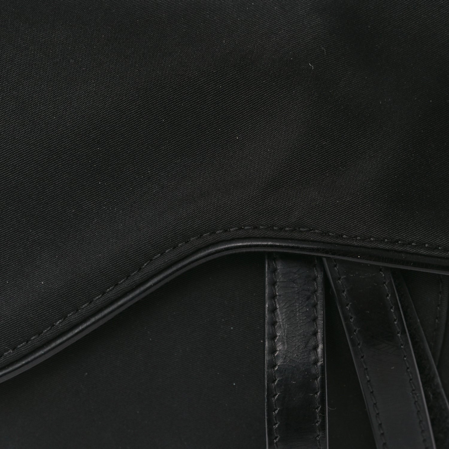 Christian Dior Nylon Saddle Bag Black 6 of 8