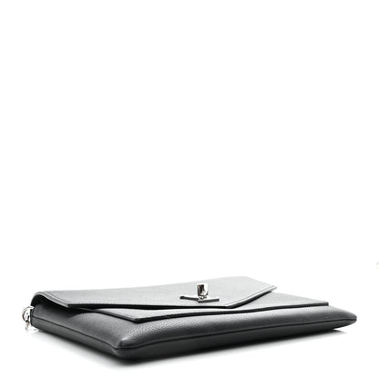 Louis Vuitton Soft Calfskin My Lockme Chain Pochette Black 6 of 17