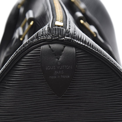Louis Vuitton Epi Speedy 25 Black 6 of 11