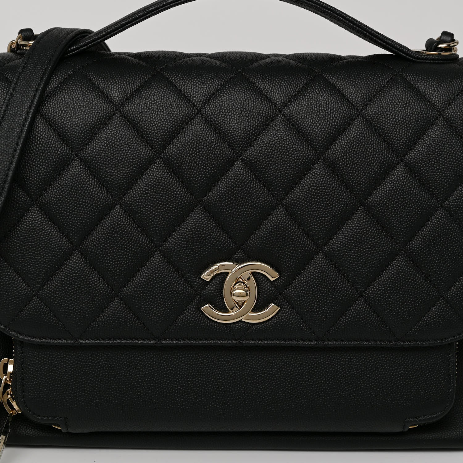 Chanel Caviar Quilted Large Business Affinity Flap Black 8 of 10