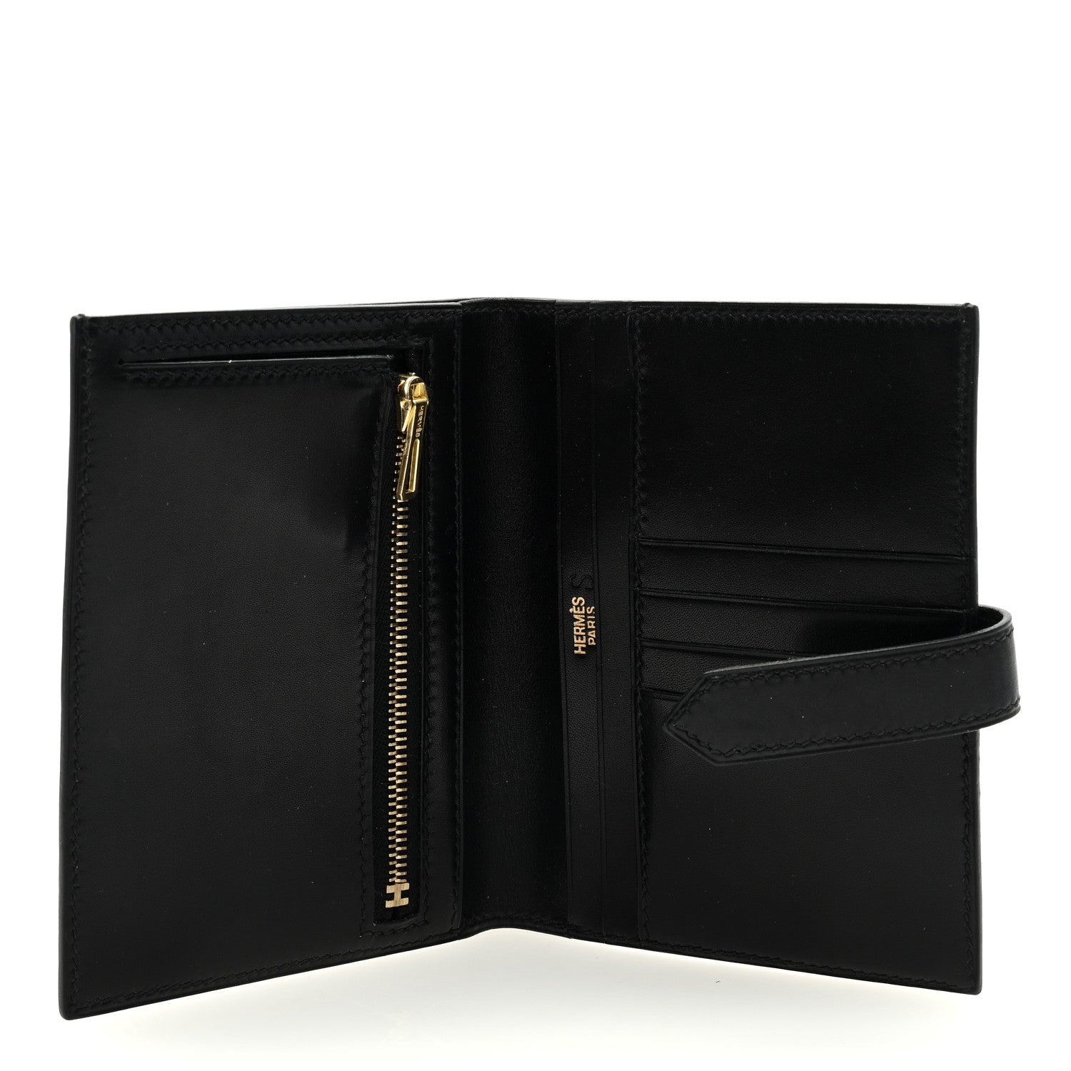 Hermes Box Bearn Compact Wallet Black 5 of 6