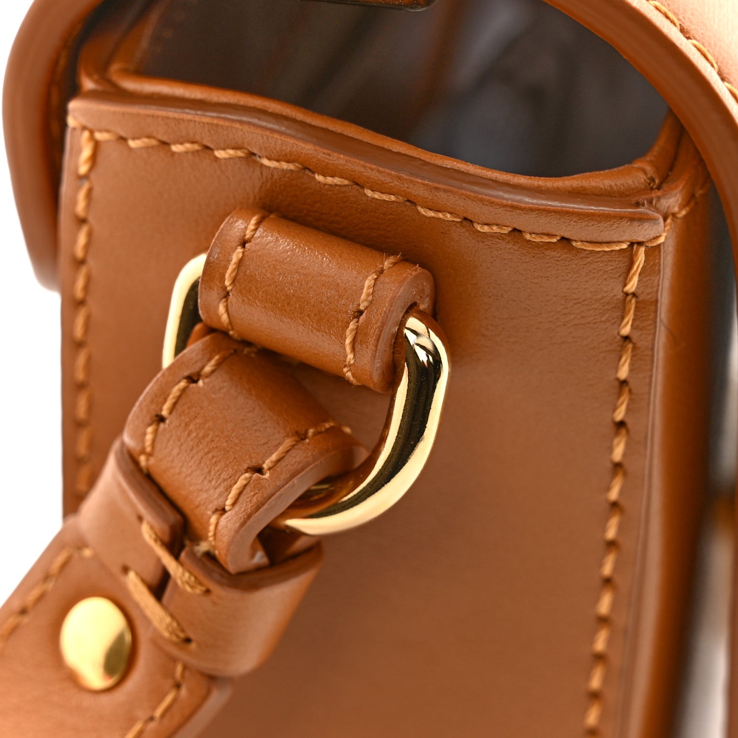 Calfskin Mini C Double Carry Autumnal Brown