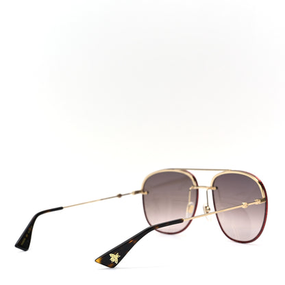 Gucci Aviator Glitter Sunglasses GG0227S Red 4 of 6