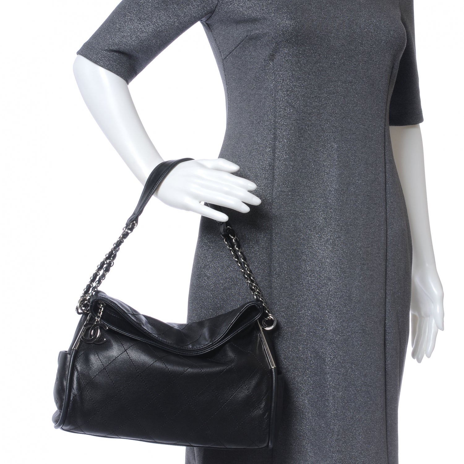 Chanel Lambskin Medium Ultimate Soft Tote Black 2 of 7