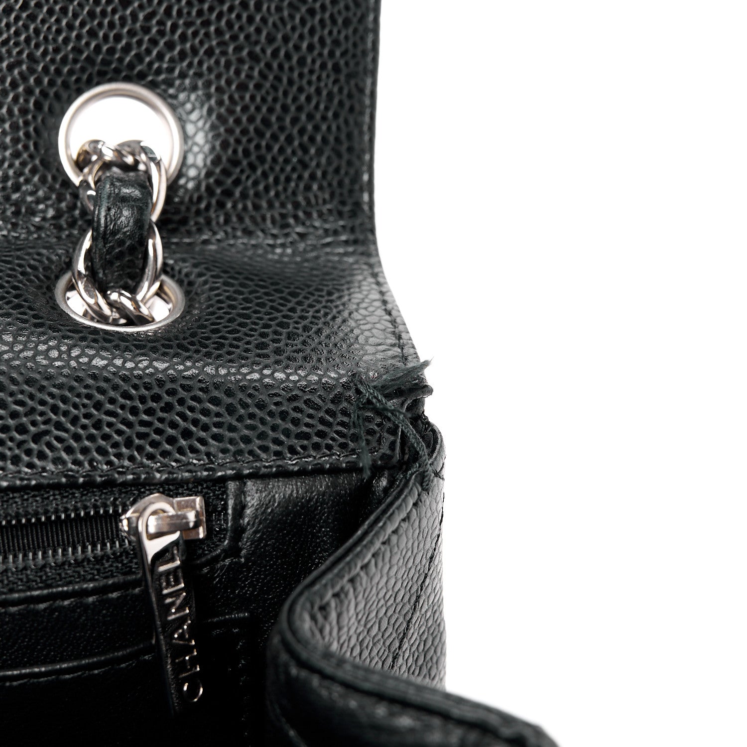 Chanel Caviar Quilted Maxi Single Flap Black 14 of 16