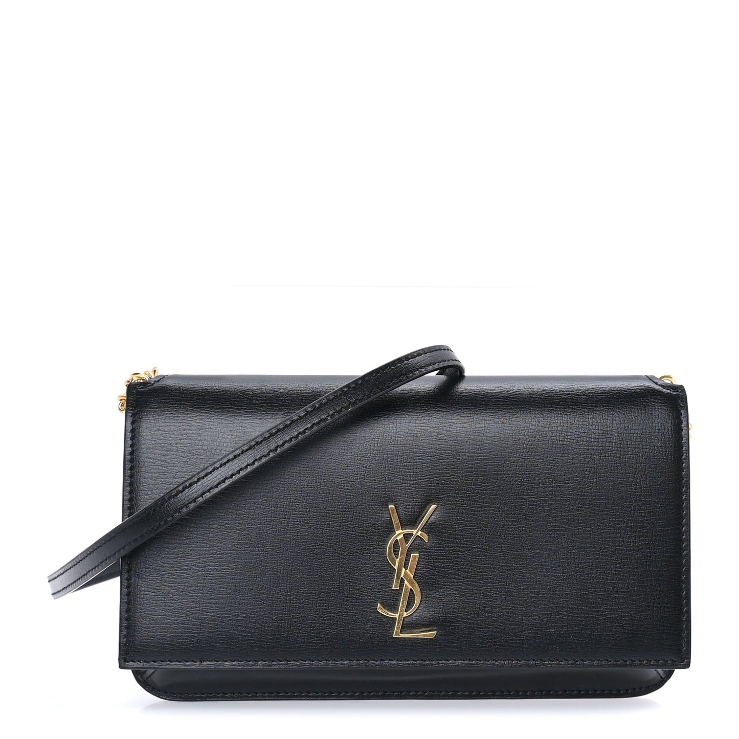 Calfskin Monogram Cassandre Phone Holder With Strap Black
