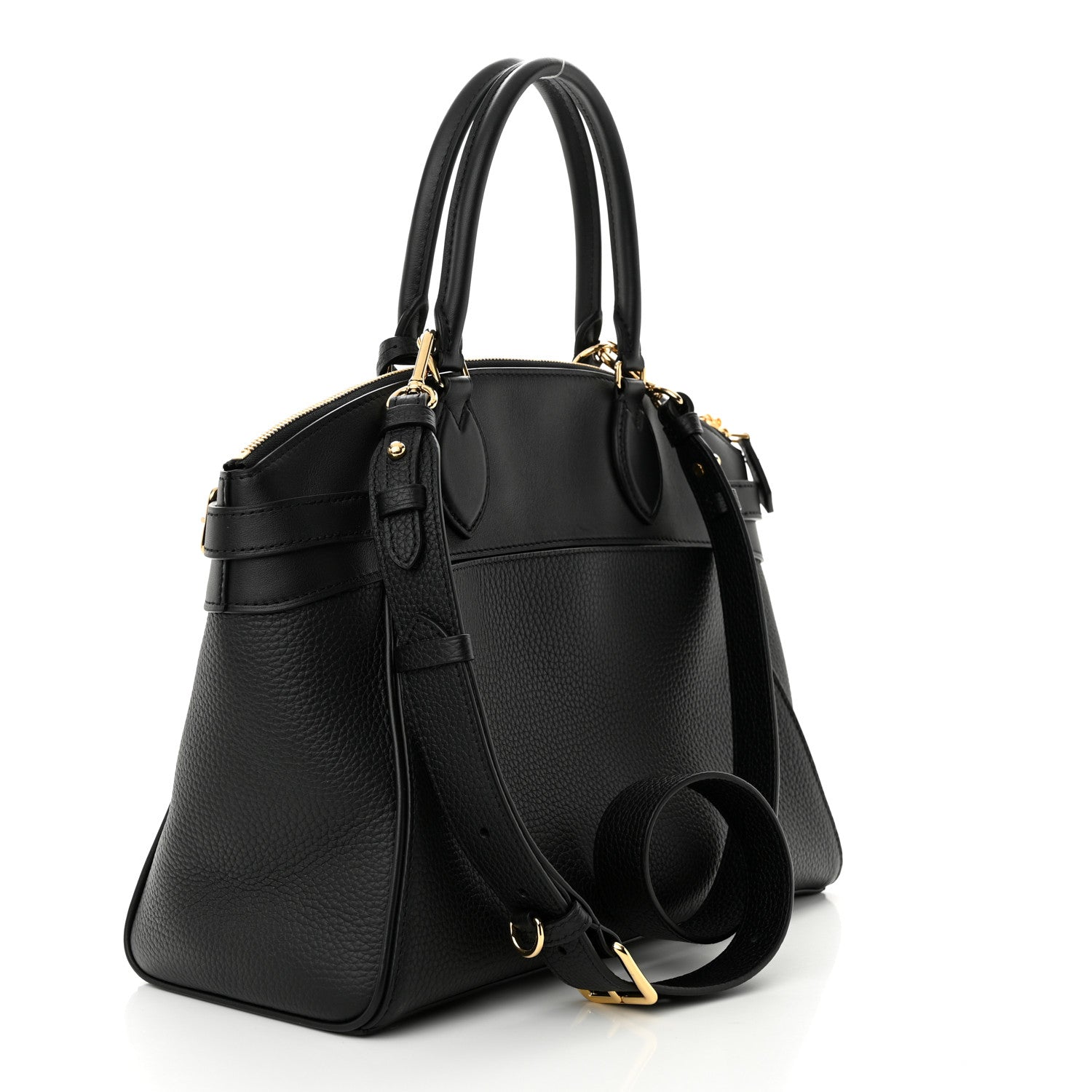 Louis Vuitton Taurillon Vendome MM Black 3 of 9