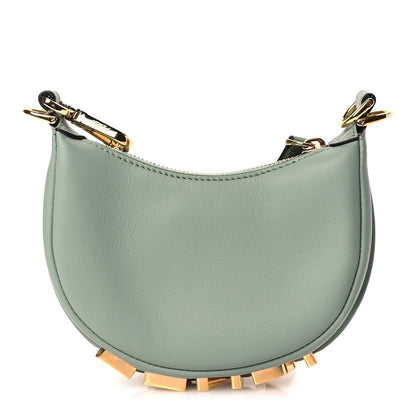 Fendi Vitello Grace New Matte Nano graphy Hobo Charm Menta 9 of 16