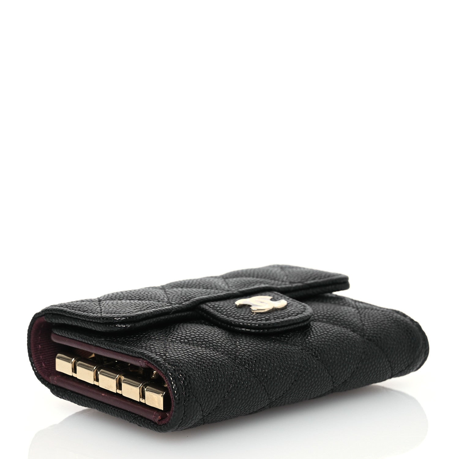 Chanel Caviar Quilted Classic 4 Key Holder Wallet Black 4 of 9